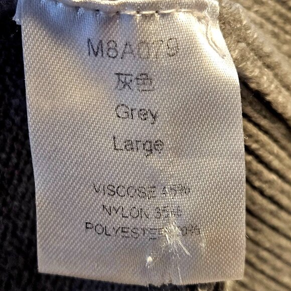 Gray Cable Knit Sweater Vest Women M Y2K Light Academia Preppy Layered Luxe - Picture 6 of 8